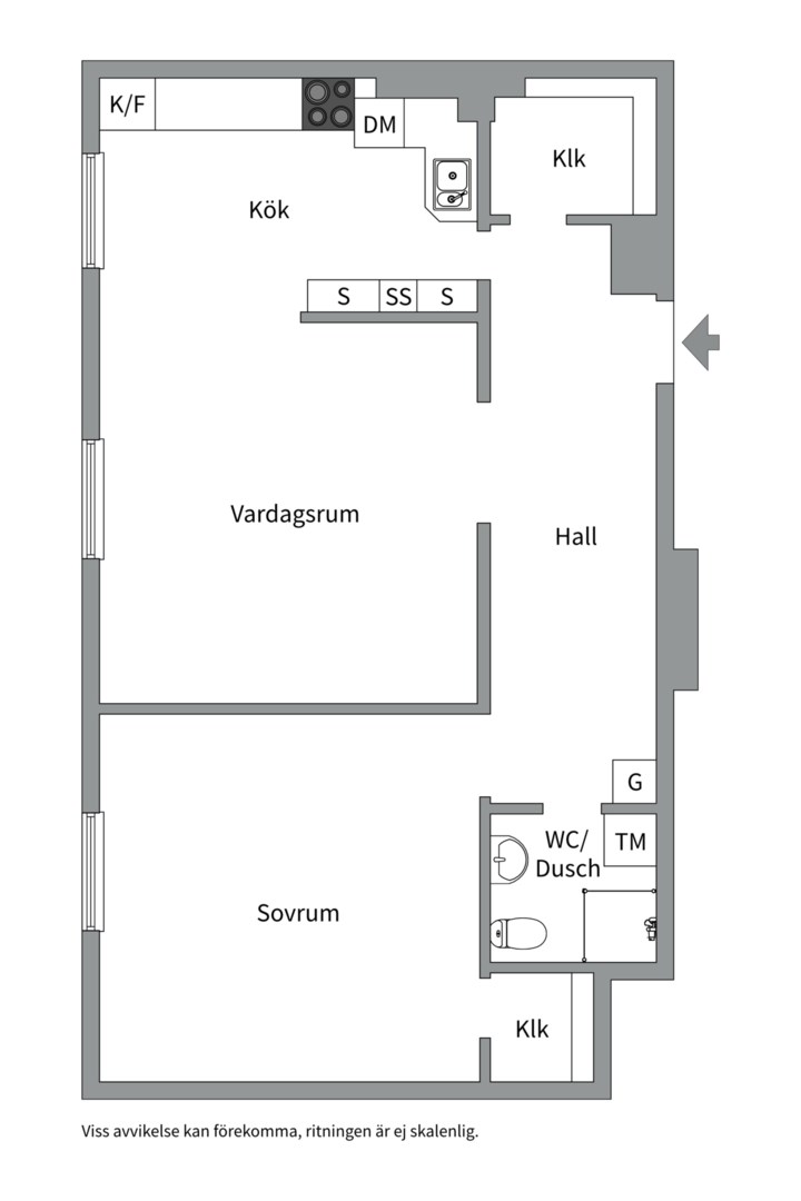 Bostadsbild från Marielundsgatan 3B, Såld i Fålhagen, Uppsala