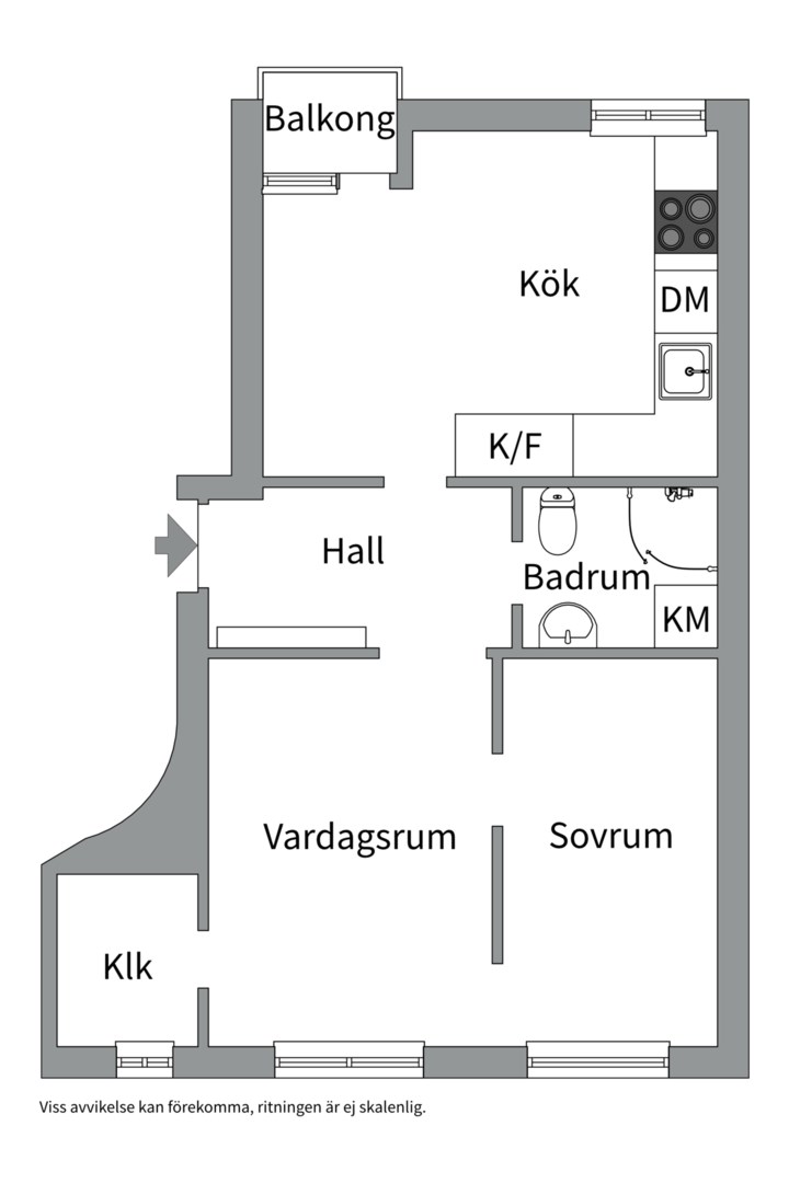 Planlösning från Finnbergsvägen 24, Till salu i Finnberget, Nacka