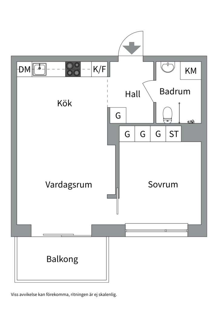 Planlösning från Orgelgatan 7, Snart till salu i Kapellgärdet, Uppsala