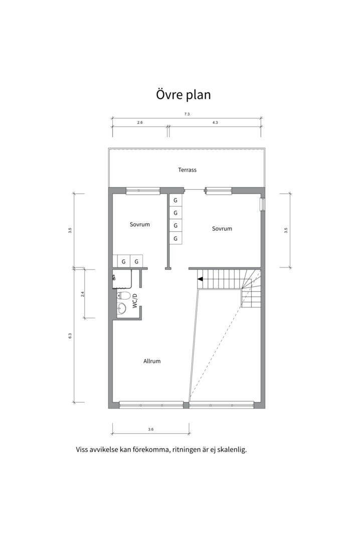 Planlösning från Tullgarnsgatan 21, Såld i Kungsängen, Uppsala
