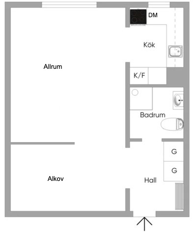 Bostadsbild från Edinsvägen 1, Såld i Ektorp, Nacka