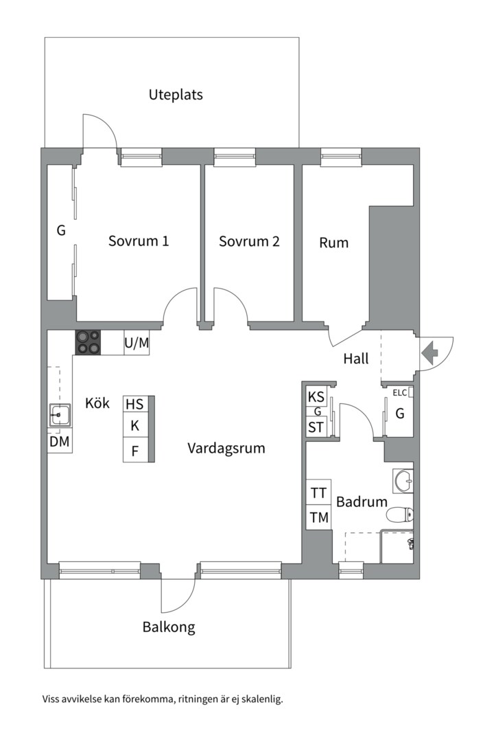 Planlösning från Torgny Segerstedts Allé 36, Snart till salu i Rosendal, Uppsala