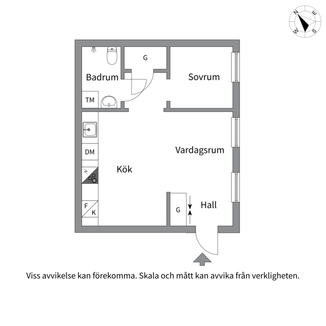 Planlösning från Västmannagatan 49A, Såld i Vasastan, Stockholm
