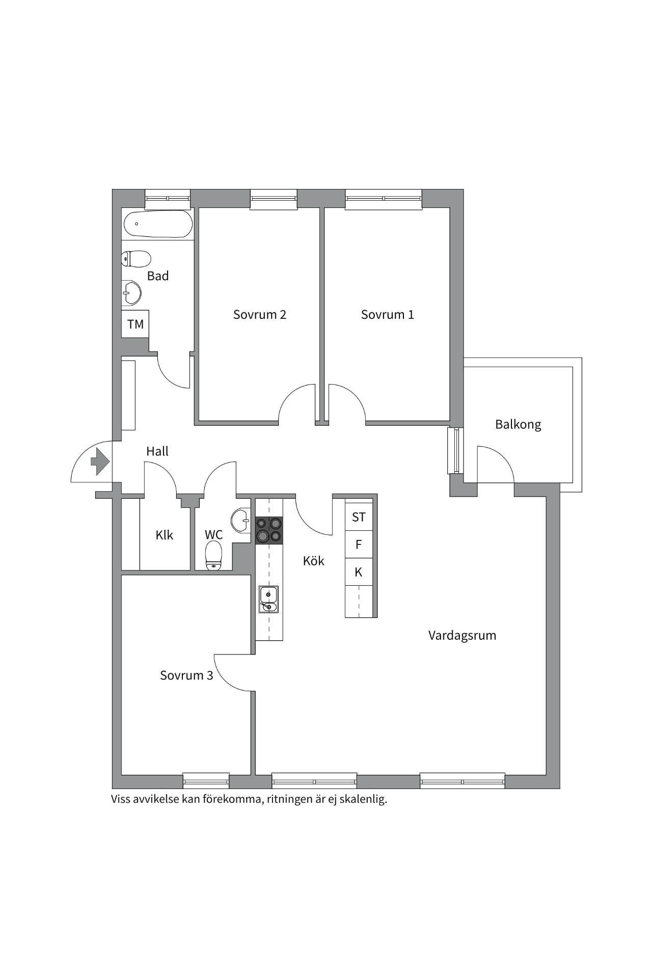 Bostadsbild från Trillans Väg 36, 3tr, Såld i Jarlaberg, Nacka