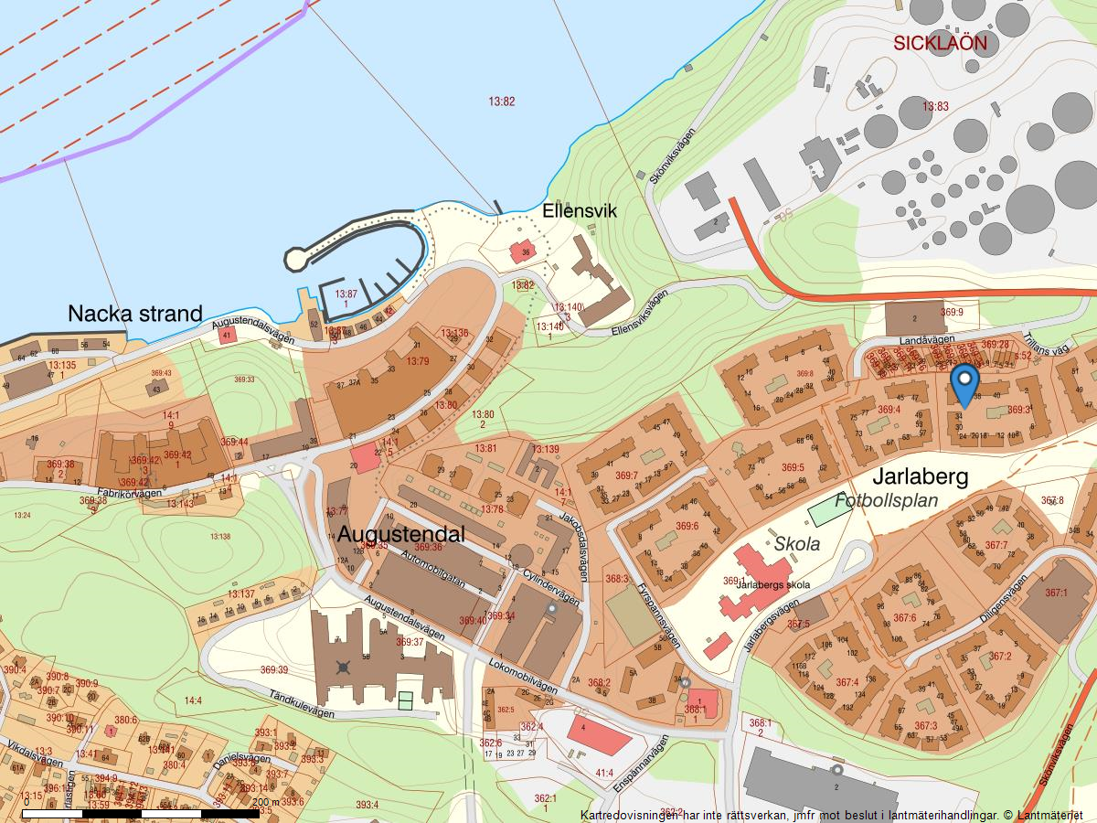 Bostadsbild från Trillans Väg 36, 3tr, Såld i Jarlaberg, Nacka