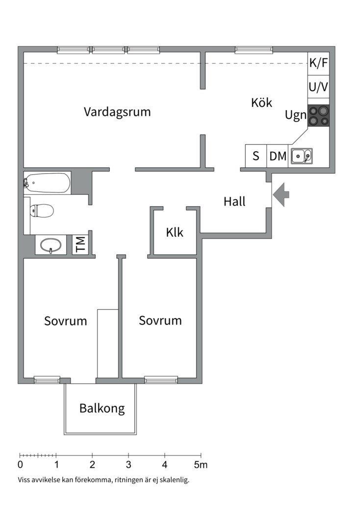 Planlösning från Birger Jarlsgatan 78, Kommande i Vasastan, Stockholm