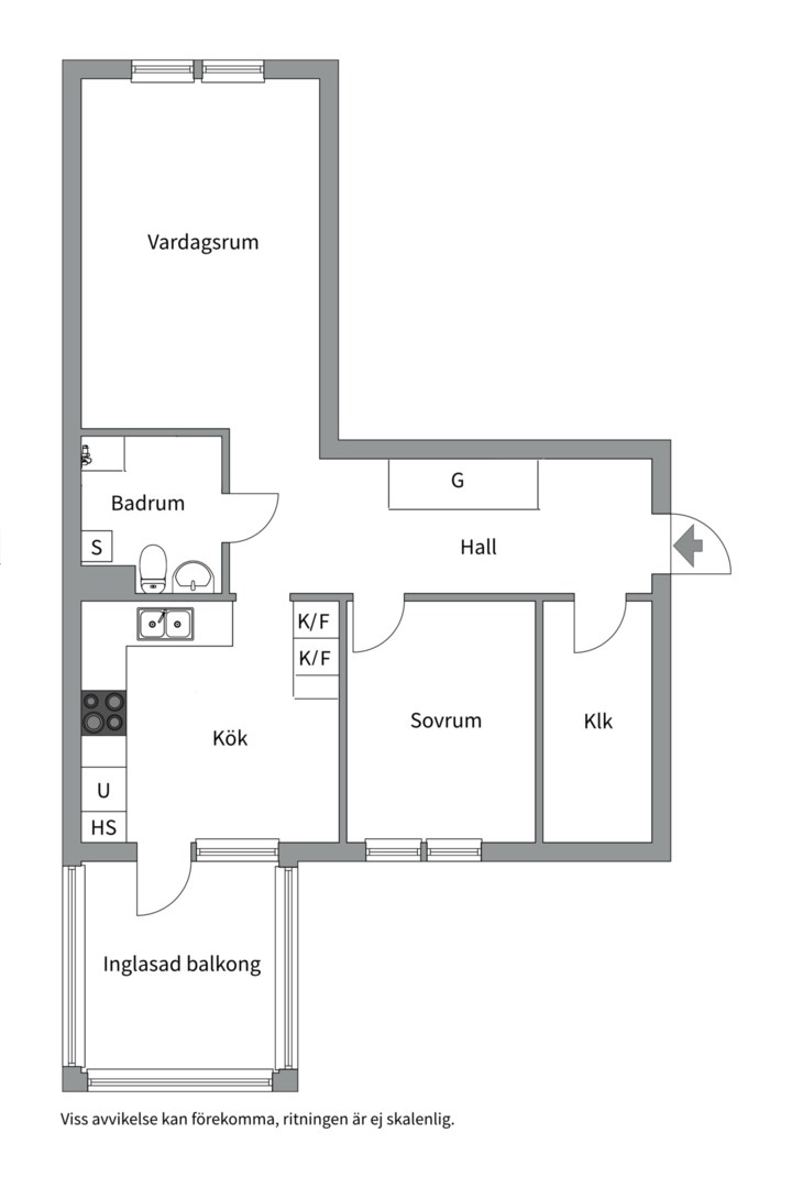 Planlösning från Fyrspannsvägen 62, Såld i Jarlaberg, Nacka