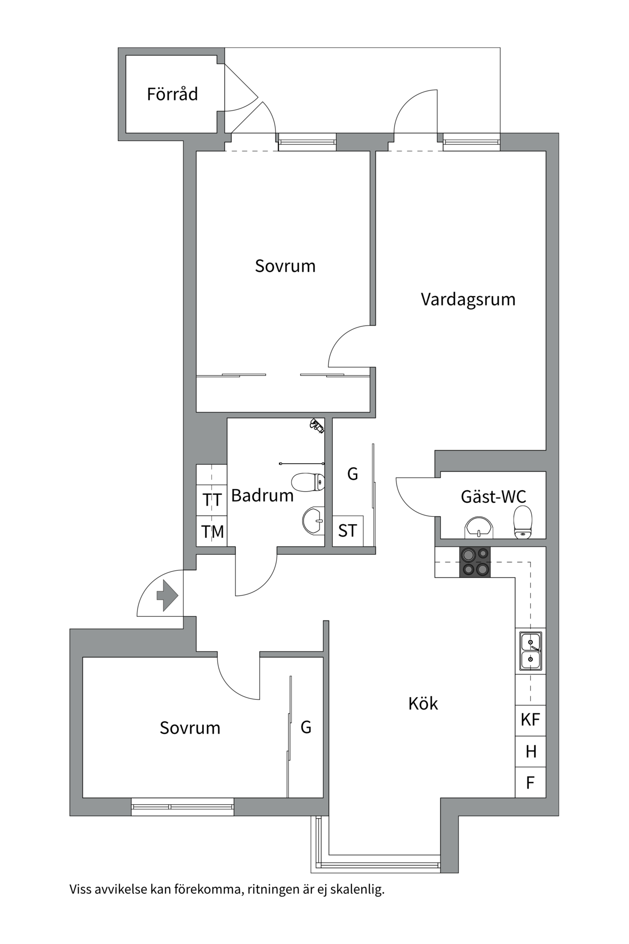 Bostadsbild från Soldathemsvägen 3, Såld i Rosendal, Uppsala