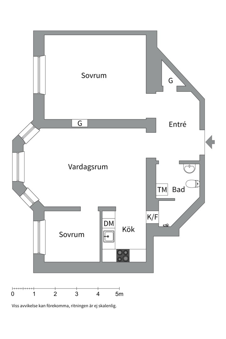 Planlösning från Tomtebogatan 44, 4tr, Såld i Vasastan - Birkastan, Stockholm