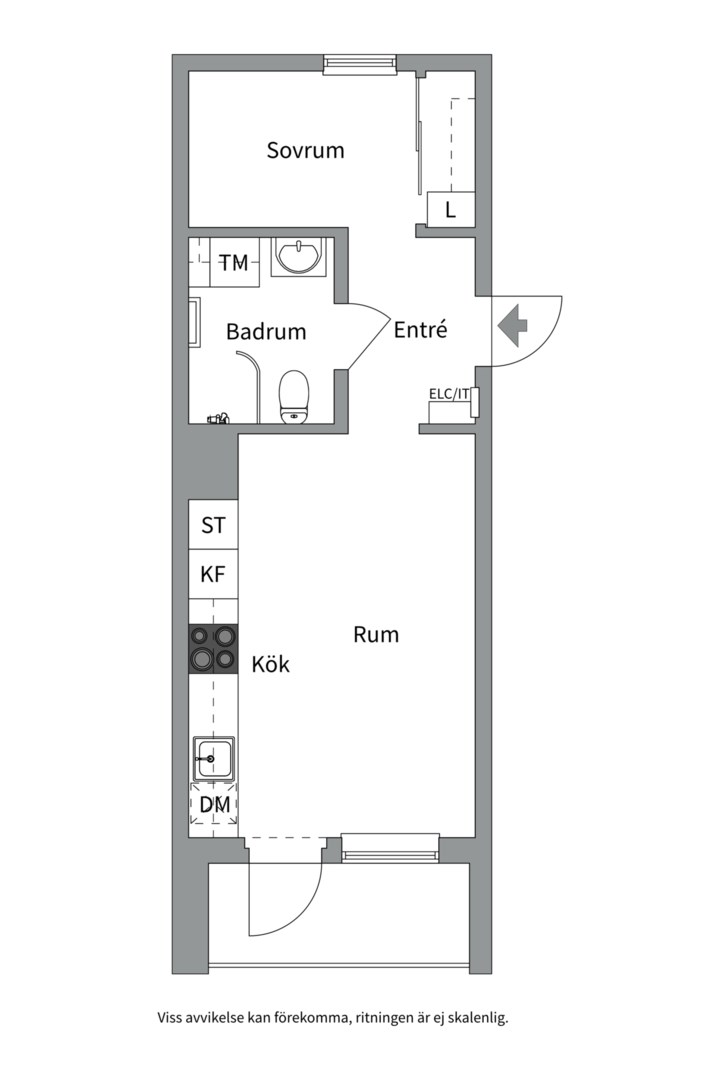 Bostadsbild från Hällbygatan 43, Såld i Luthagen, Uppsala