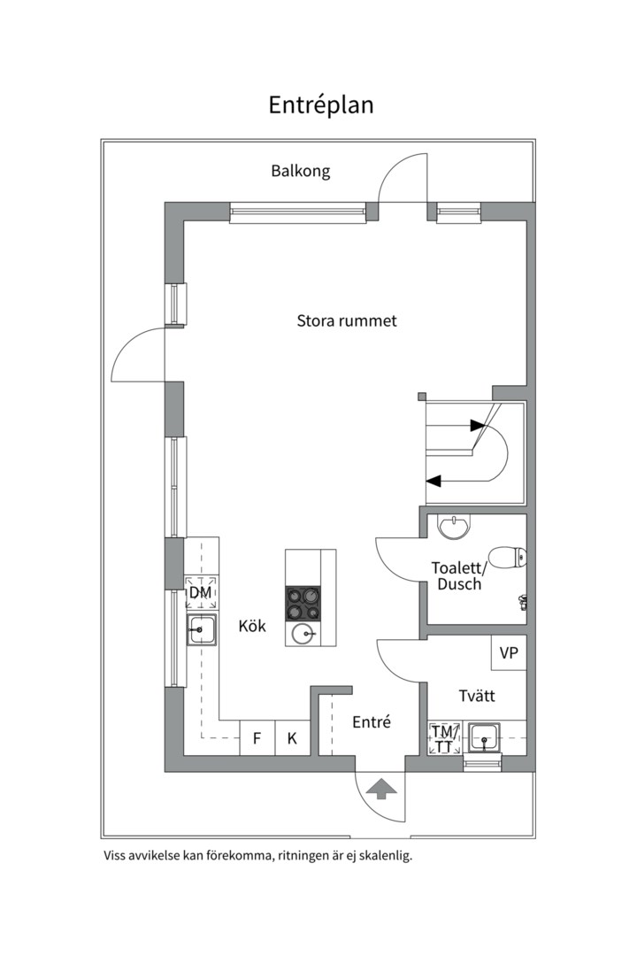 Planlösning från Enbacken 11E, Såld i Eriksvik, Nacka
