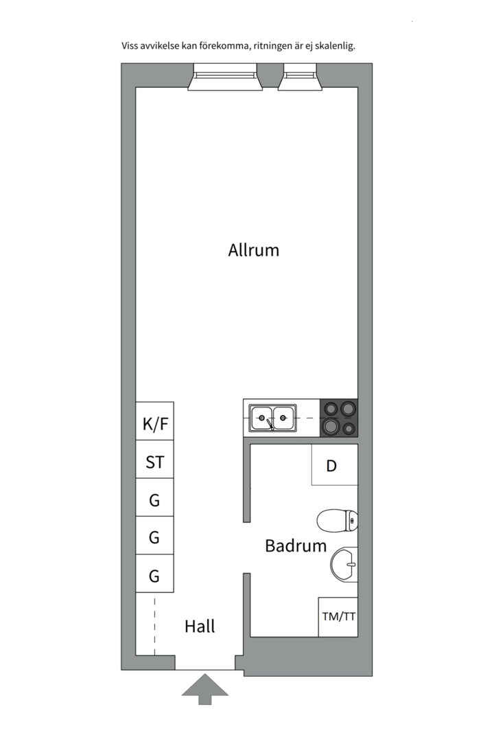 Planlösning från Torgny Segerstedts Allé 4, Såld i Rosendal, Uppsala