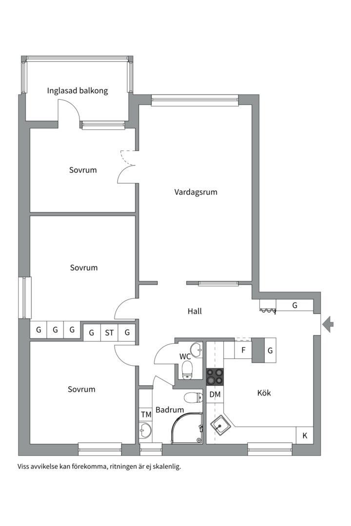 Planlösning från Björnskogsvägen 28, Såld i Lugnet, Värmdö