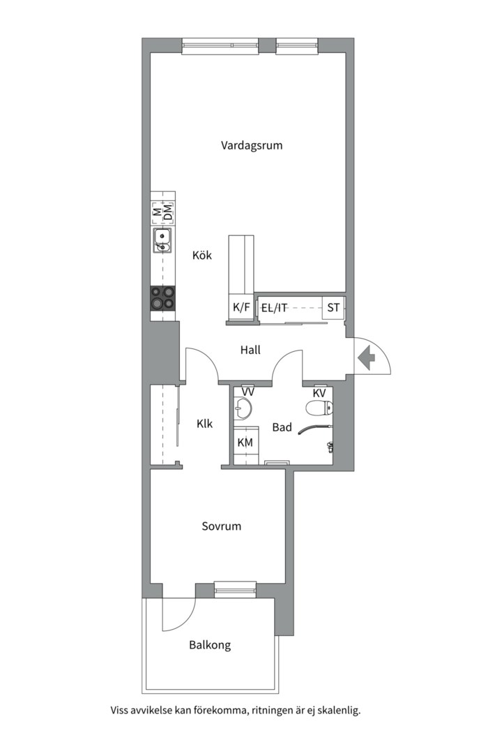 Planlösning från Kryddblandargatan 9, Såld i Kungsängen, Uppsala