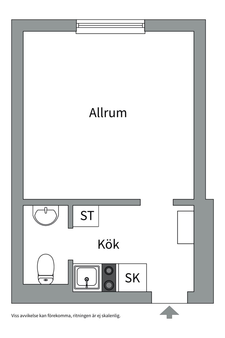 Planlösning från Torkelsgatan 30E, Såld i Höganäs, Uppsala