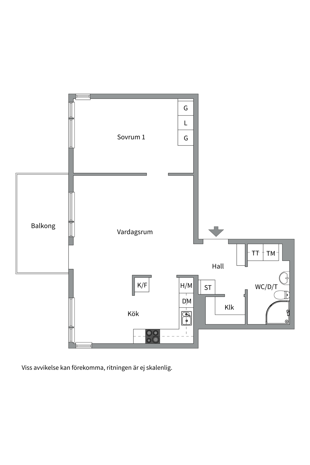 Bostadsbild från Mariedalsgatan 12, Såld i Slavsta, Uppsala