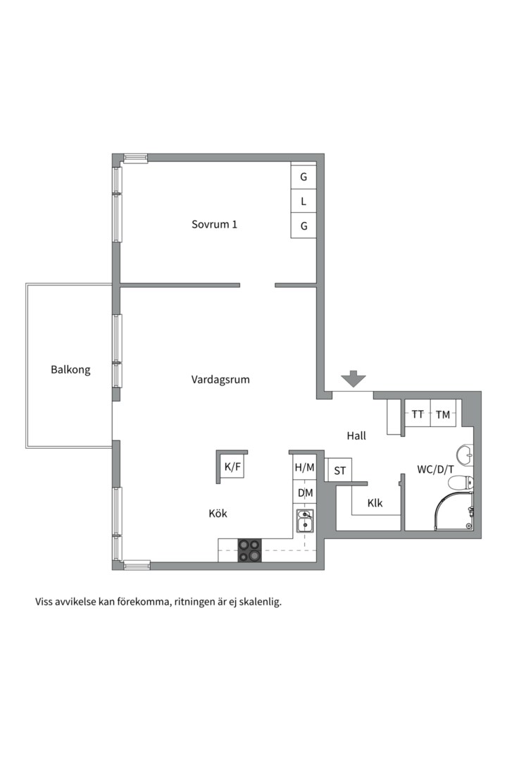 Bostadsbild från Mariedalsgatan 12, Såld i Slavsta, Uppsala