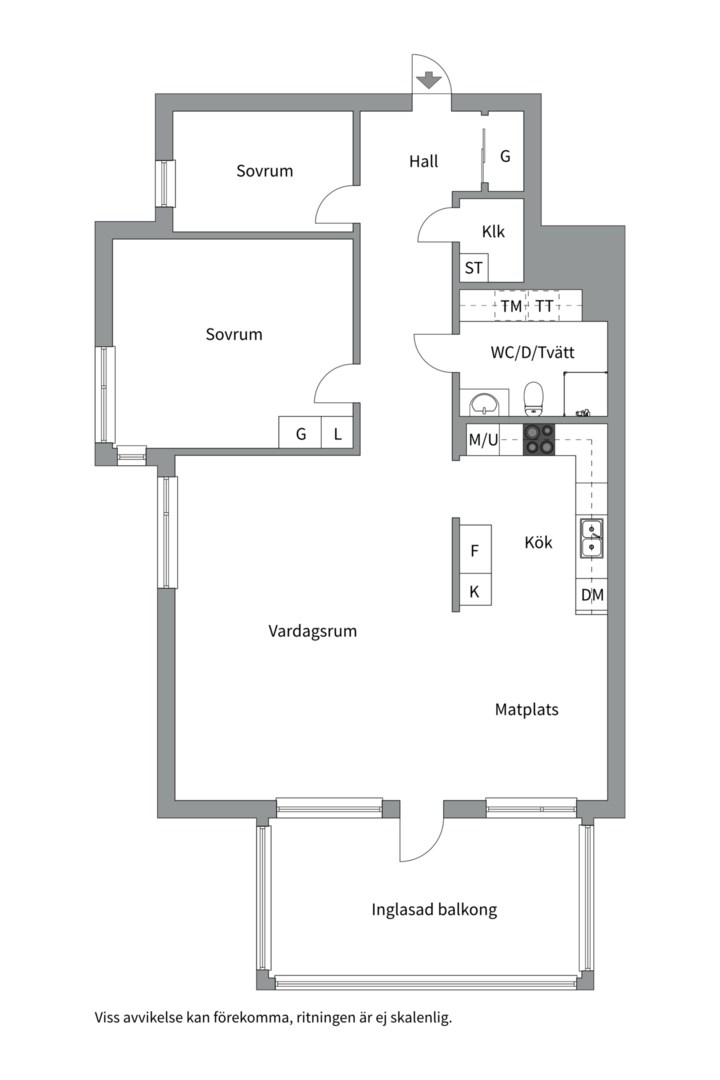 Planlösning från Källparksgatan 19, Såld i Salabacke, Uppsala