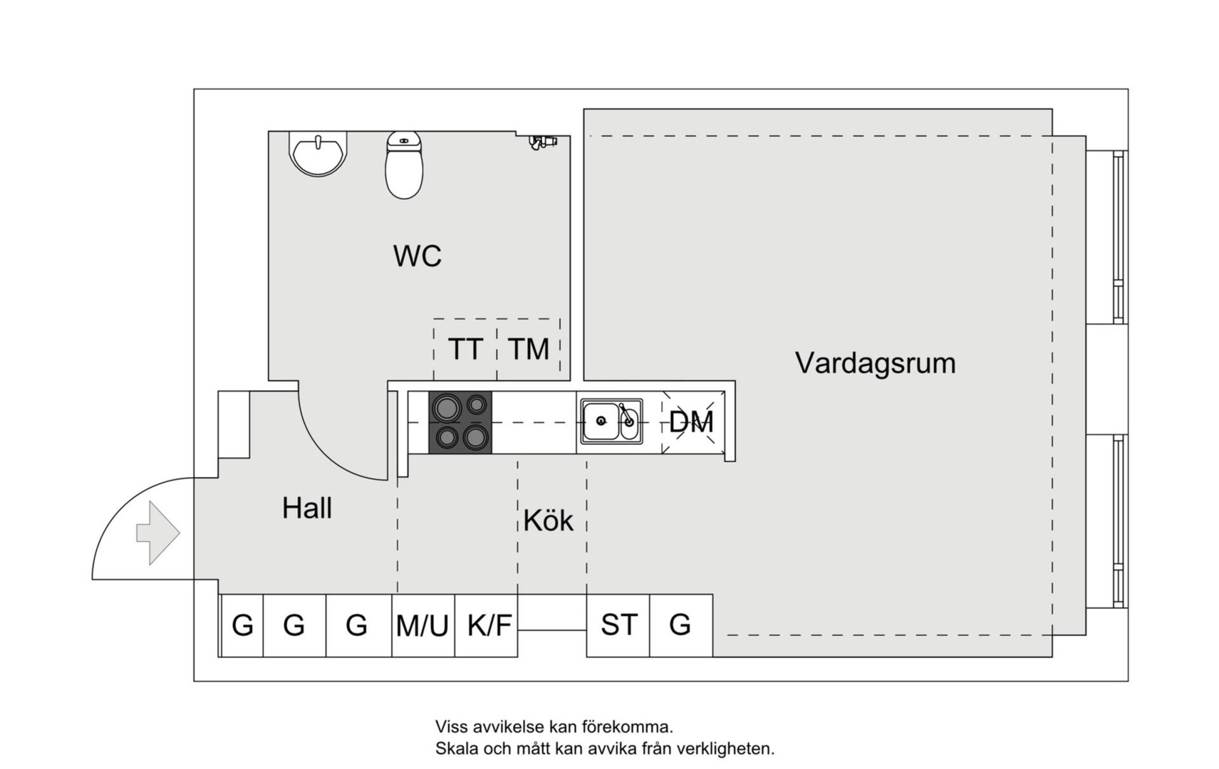 Planlösning från Kvarngränd 5, Kommande i , Nacka