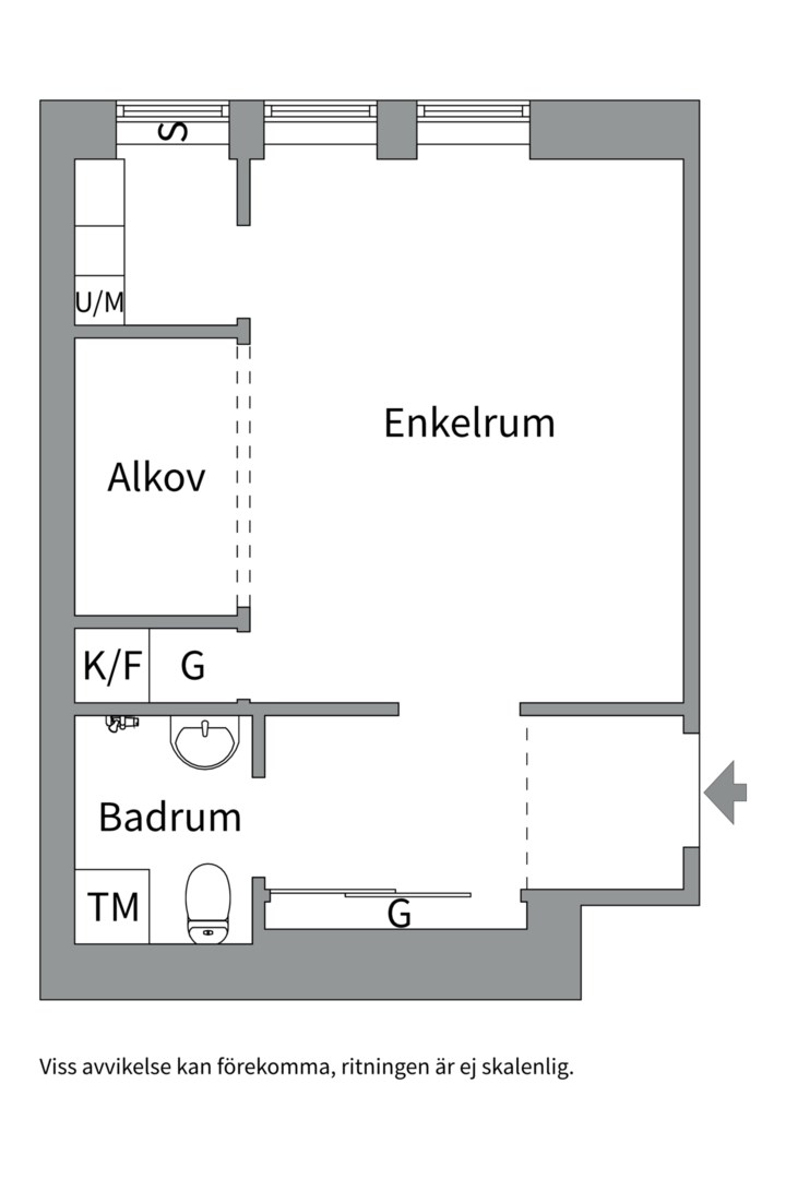 Planlösning från Garvar Lundins gränd 10, Såld i Kungsholmen - Norr Mälarstrand, Stockholm