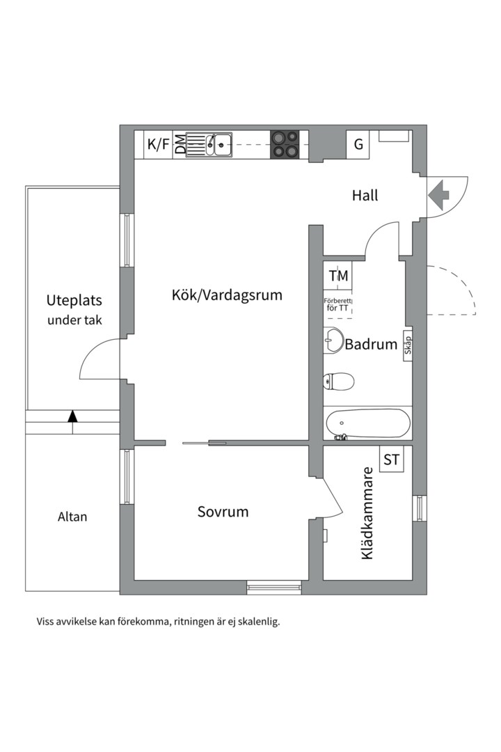 Planlösning från Stackmolnsvägen 85A, Till salu i Fullerö, Uppsala