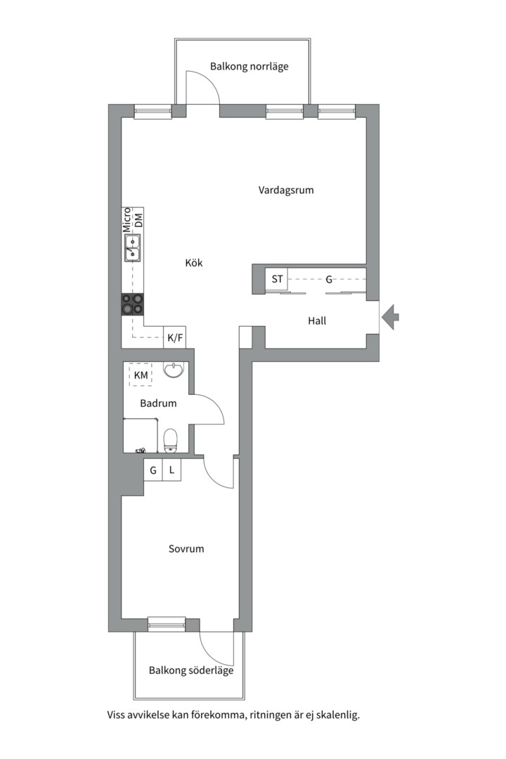 Planlösning från Wilhelm Kåges gata 106, Såld i Porslinskvarteren, Värmdö