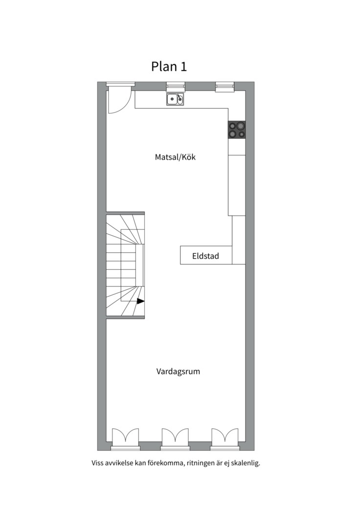 Planlösning från Tollarevägen 46, Såld i Tollare, Nacka