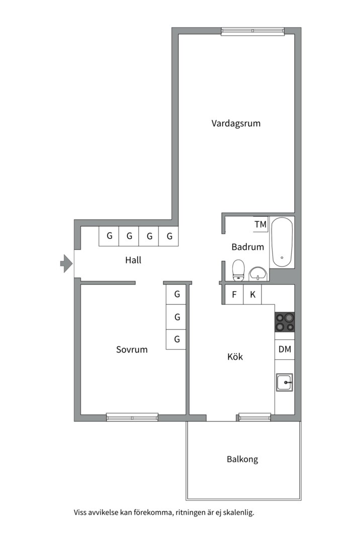 Planlösning från Fyrspannsvägen 49, Såld i Jarlaberg, Nacka