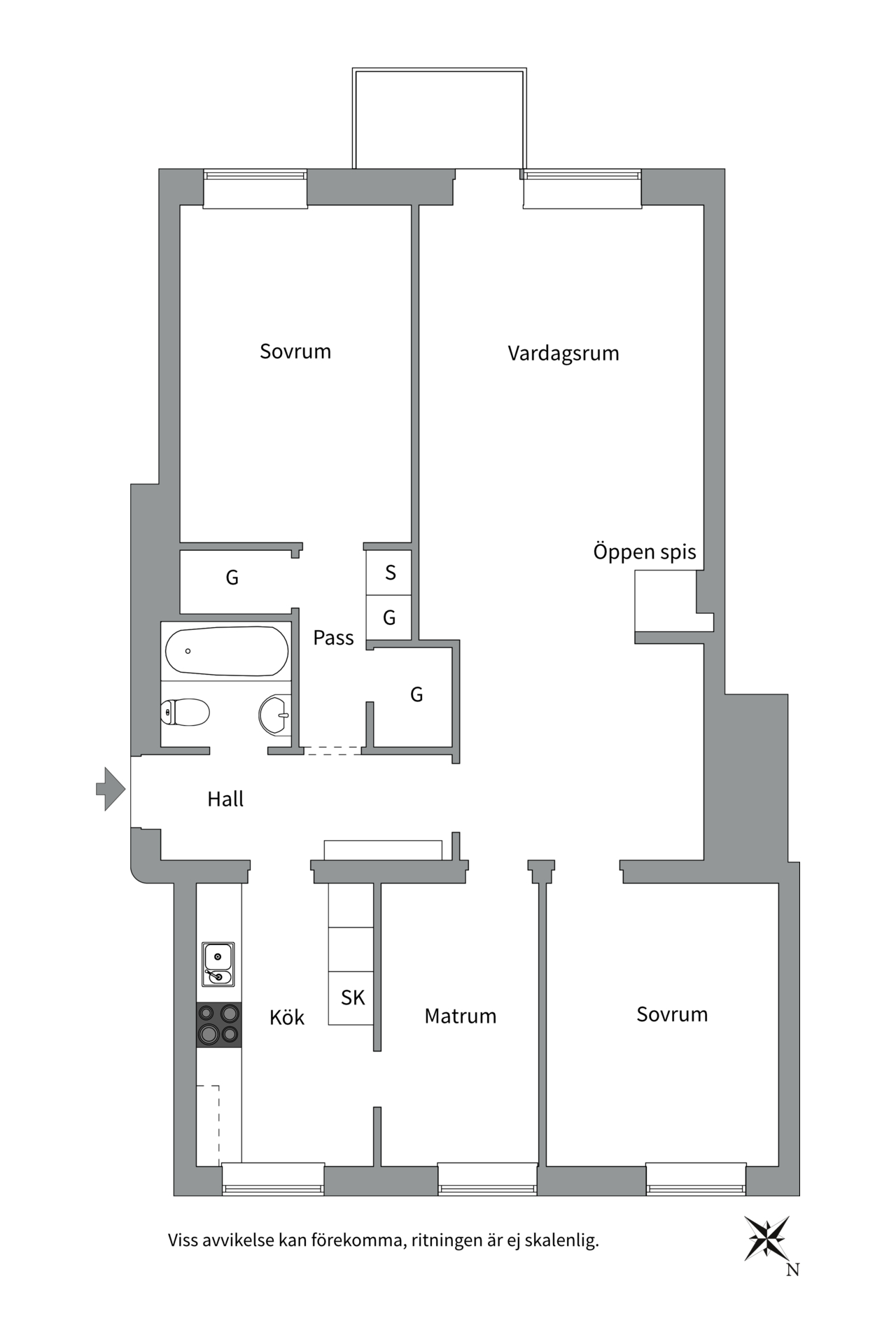 Bostadsbild från Götgatan 20 B, Såld i Luthagen, Uppsala