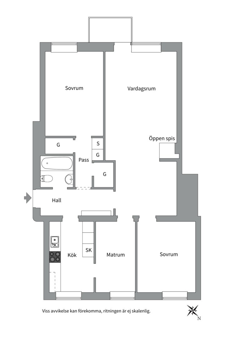 Bostadsbild från Götgatan 20 B, Såld i Luthagen, Uppsala