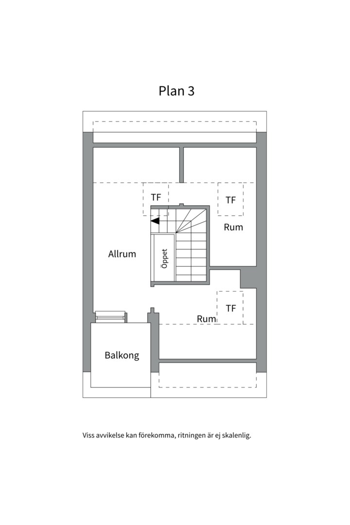 Planlösning från Vikvägen 26, Såld i Vårdsätra, Uppsala