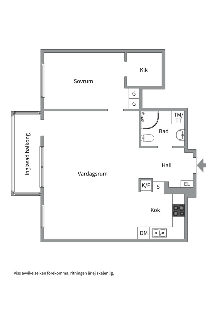 Planlösning från Sjökvarnsbacken 10, Såld i Saltsjöqvarn, Nacka