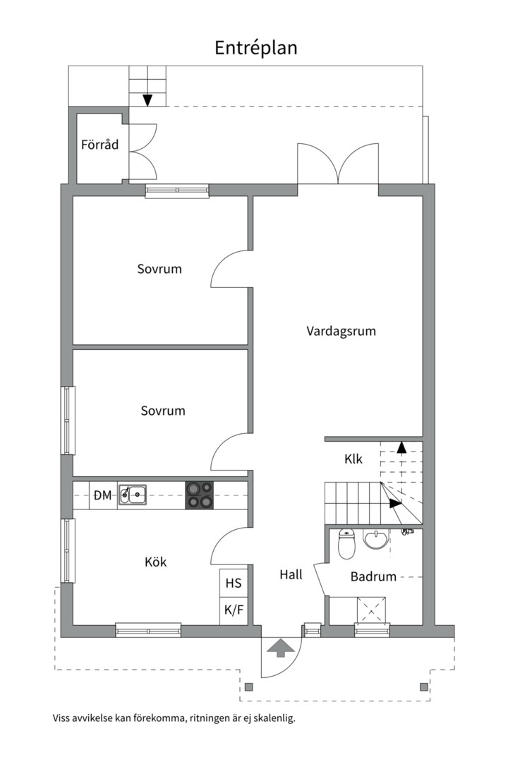 Planlösning från Björkholmsvägen 171, Såld i Östra Orminge, Nacka