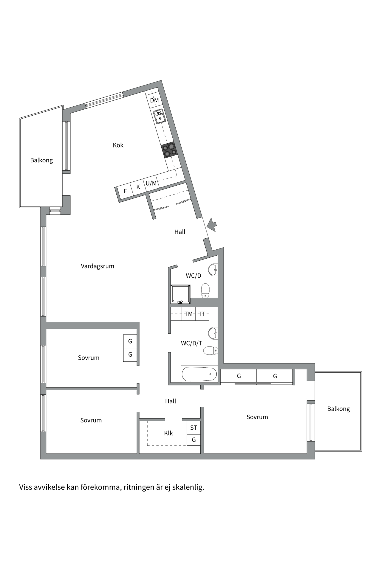 Bostadsbild från Siktargatan 28, Såld i Kungsängen, Uppsala
