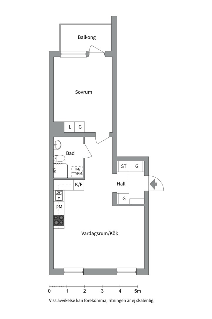 Planlösning från Råbyvägen 55F, Till salu i Gränby, Uppsala