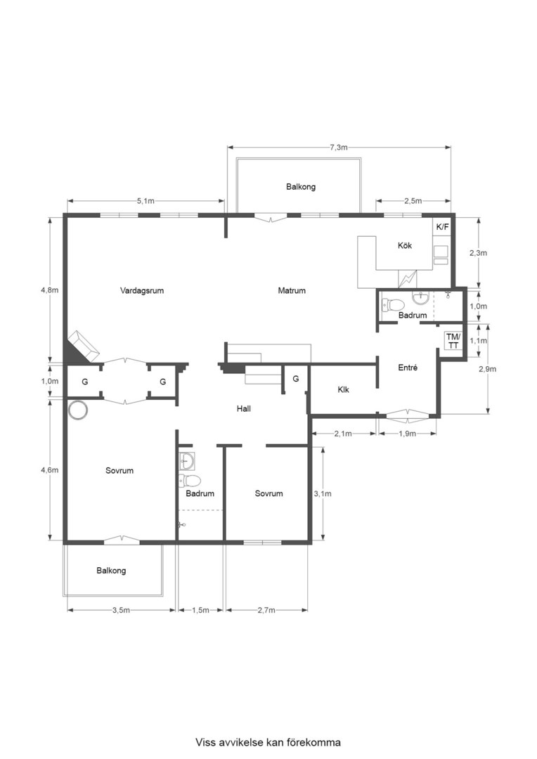 Planlösning från Tomtebogatan 13, 2tr, Såld i Vasastan - Birkastan, Stockholm