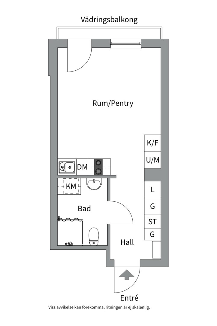 Planlösning från Wilhelm Kåges gata 3, Såld i Porslinskvarteren, Värmdö