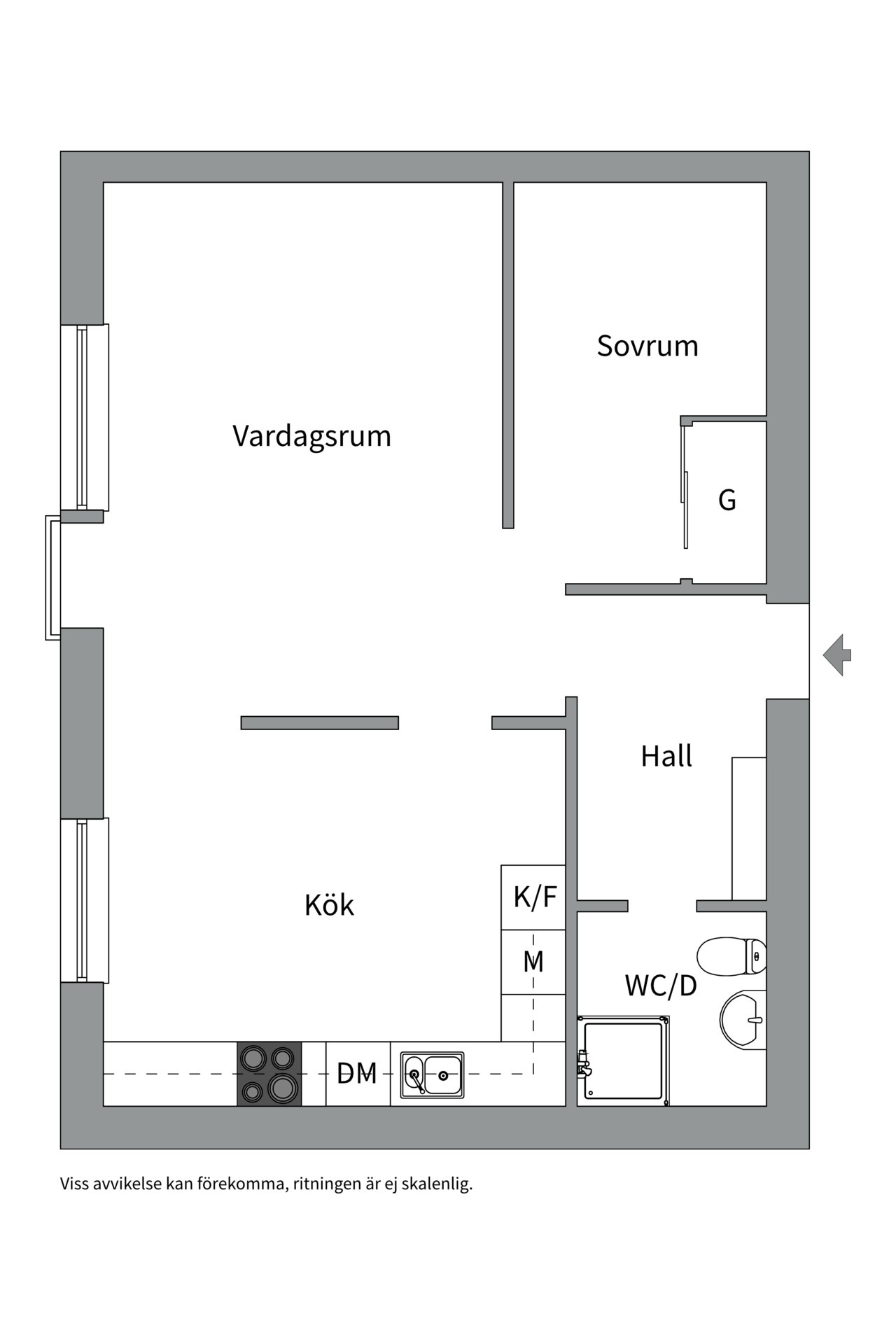 Bostadsbild från Torkelsgatan 38 A, Såld i Höganäs, Uppsala