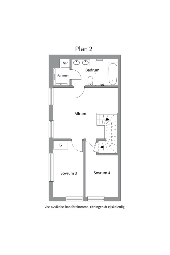 Planlösning från Edelcrantz väg 49, Såld i Telegrafberget, Nacka