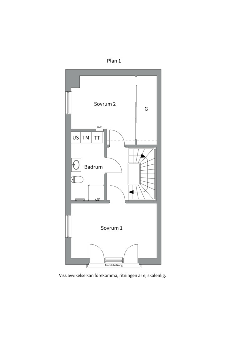 Planlösning från Edelcrantz väg 49, Såld i Telegrafberget, Nacka