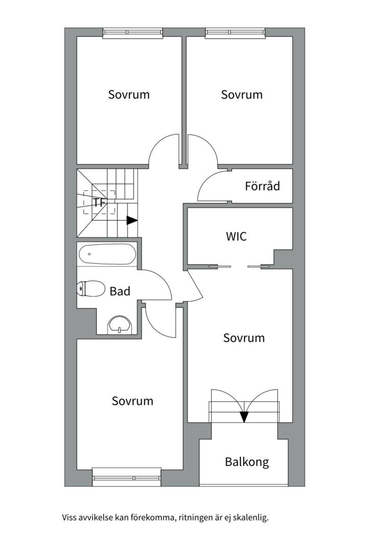 Planlösning från Vikvägen 136, Såld i Vårdsätra, Uppsala