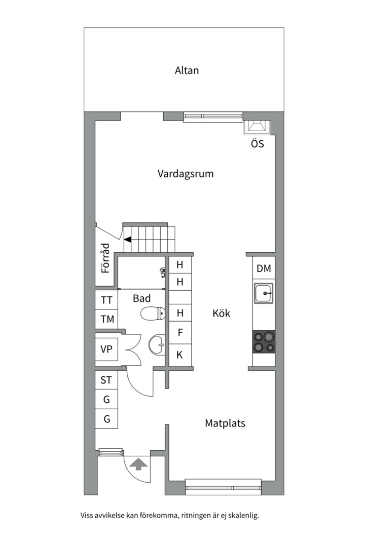 Planlösning från Vikvägen 136, Såld i Vårdsätra, Uppsala
