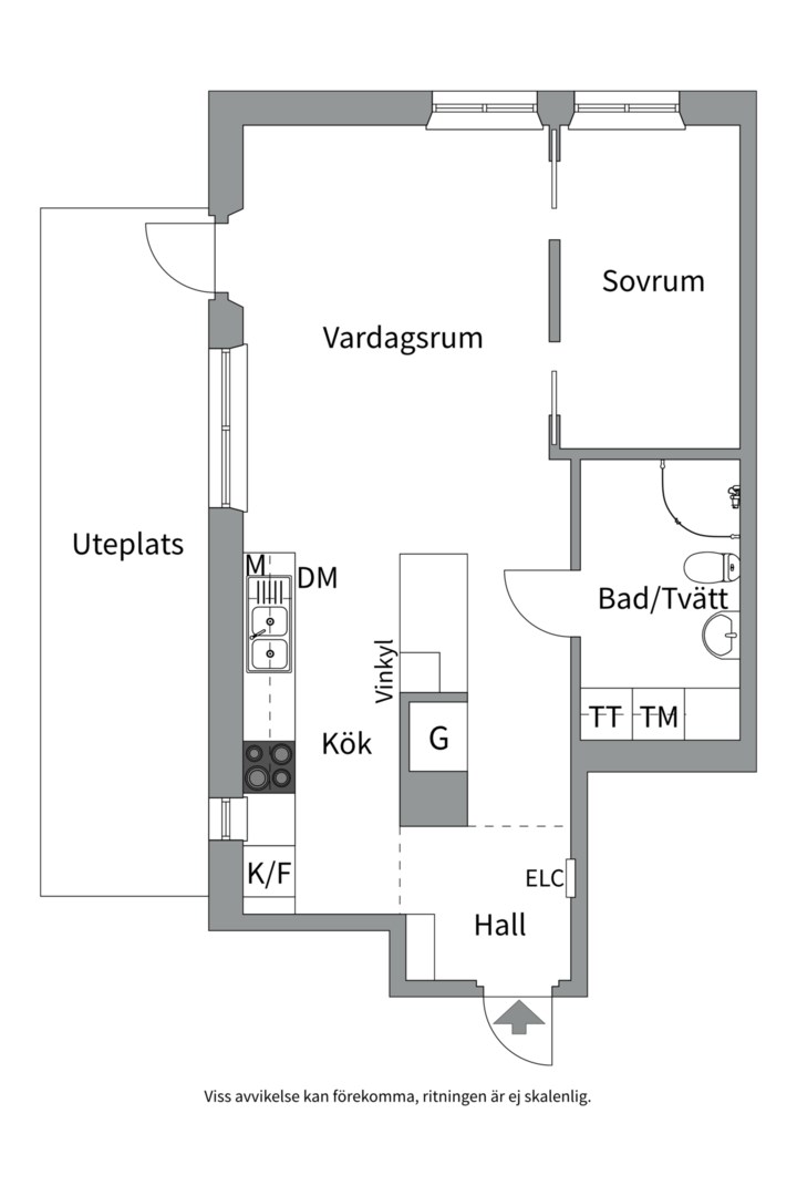 Planlösning från Tollare Kaj 2, 4 tr, Till salu i Tollare, Nacka