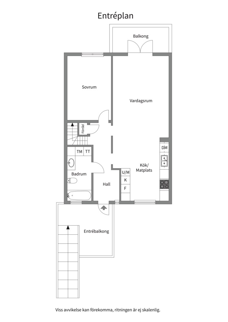 Planlösning från Storholmsvägen 14, Såld i Östra Orminge, Nacka