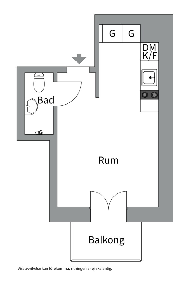Planlösning från Kronobergsgatan 20, 4 tr, Såld i Kungsholmen, Stockholm