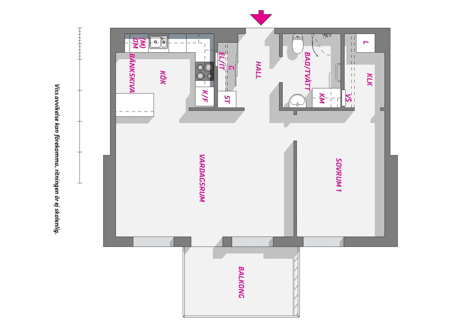 Planlösning från Kungsängsgatan 59E, Såld i Kungsängen, Uppsala