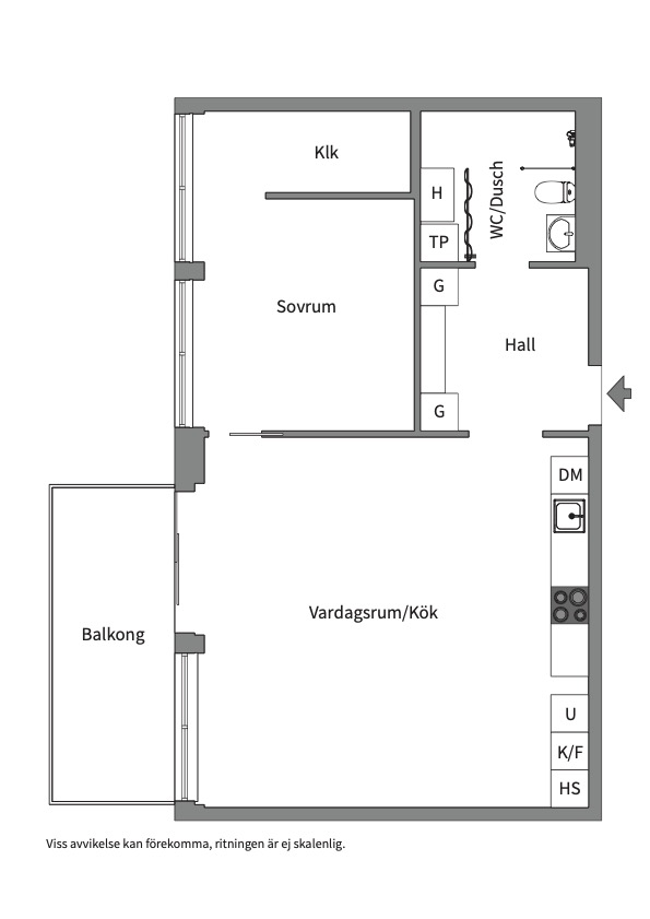 Planlösning från Fabrikörvägen 4A, Såld i Nacka Strand, Nacka