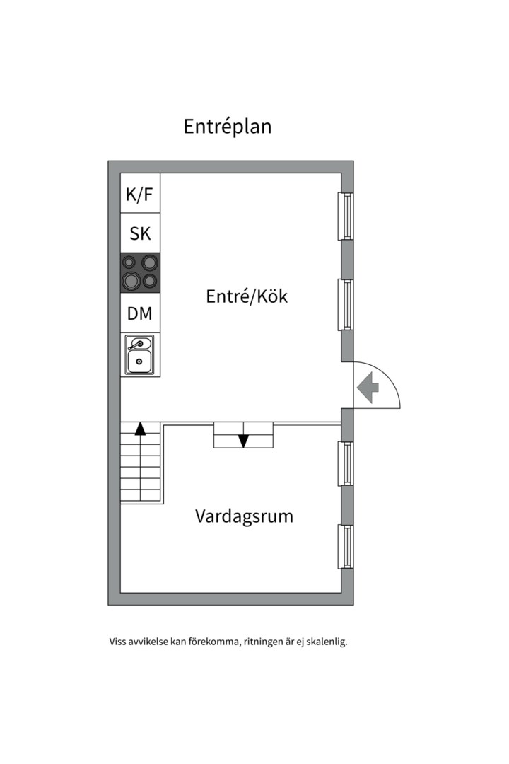 Planlösning från Fyrisgatan 16, Snart till salu i Främre Luthagen, Uppsala
