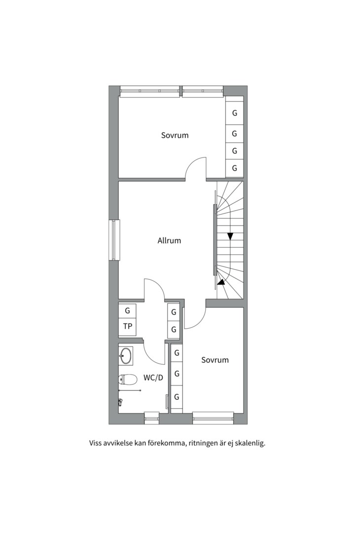 Planlösning från Wilhelm Kåges gata 4A, Såld i Porslinskvarteren, Värmdö