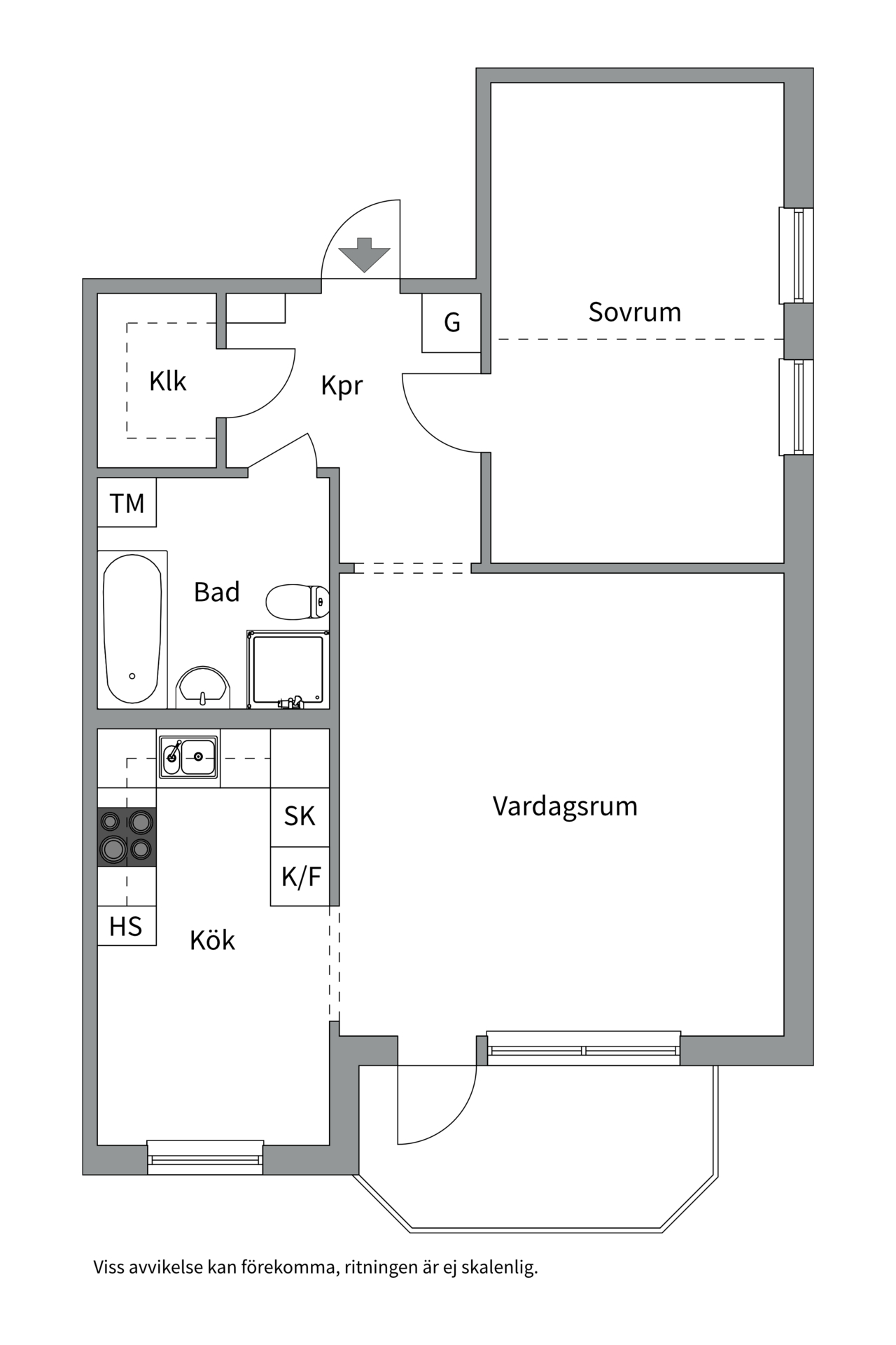 Bostadsbild från Flogstavägen 5E, Såld i , Uppsala